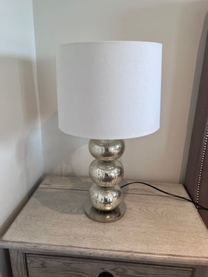 Pair of West Elm Abacus Mercury Glass Table Lamps
