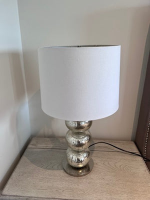 Pair of West Elm Abacus Mercury Glass Table Lamps