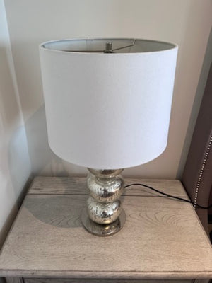 Pair of West Elm Abacus Mercury Glass Table Lamps