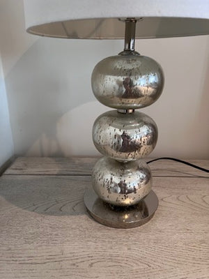 Pair of West Elm Abacus Mercury Glass Table Lamps