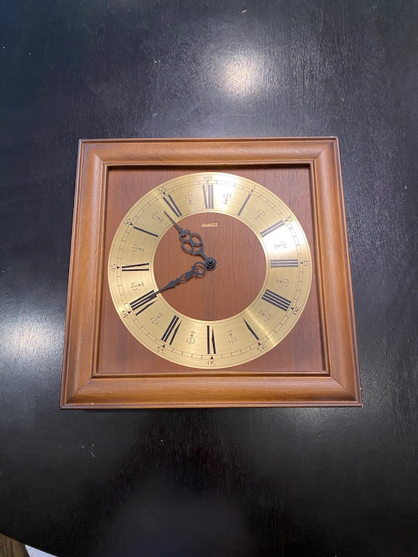 The Swiss Chalet clock and gold shop- Brass and Wood Clock