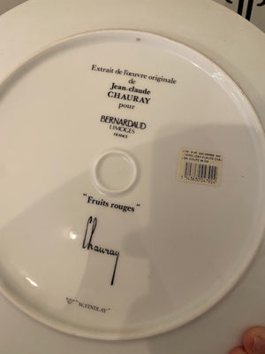 Bernardaud LIMOGES French Porcelain Jean-Claude Chauray CHOP Plate