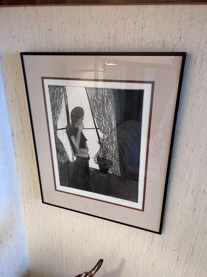 Lesley Rubin Sketching- Signed & Framed