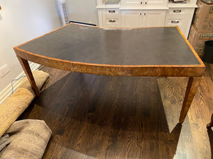 "Theodore Alexander" Burled Wood & Leather Top Desk from ELTE