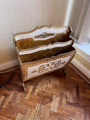 Vintage Florentine Magazine Rack