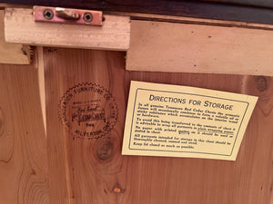 Honderich Furniture Co. Red Seal Cedar Chest