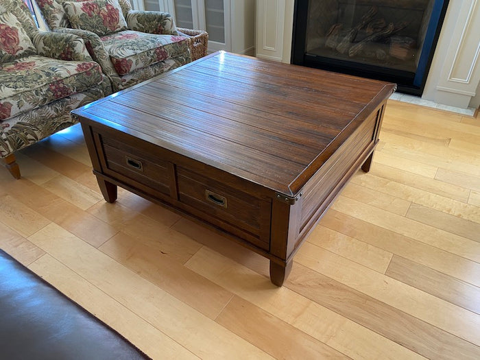 Square Bamboo Style Coffee Table
