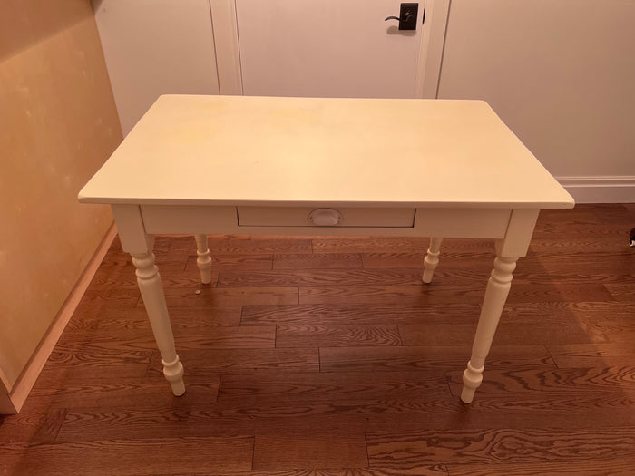 Antique White Refinished Desk