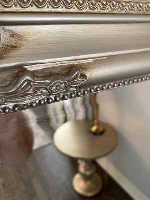 Silver Framed Full Length Floor Mirror