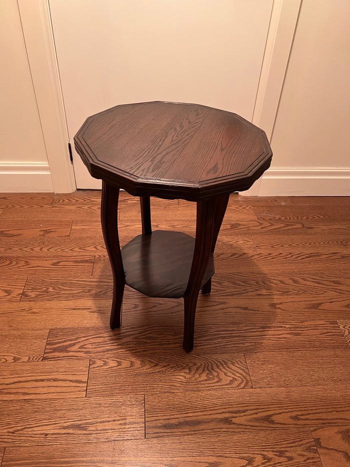Small Oak Wood Side Table