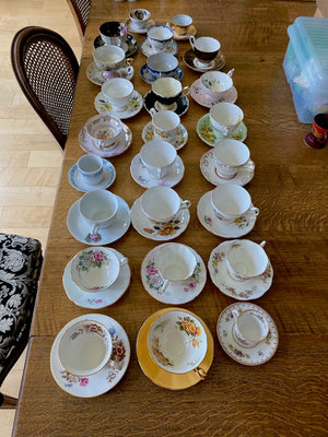 Large Miscellaneous Bone China Cup & Saucer Lot