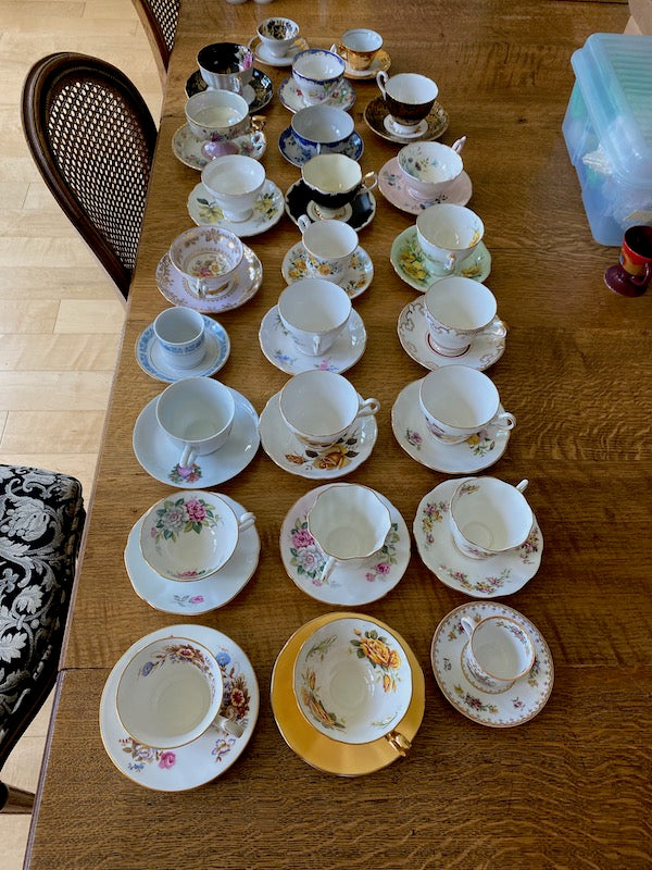Large Miscellaneous Bone China Cup & Saucer Lot