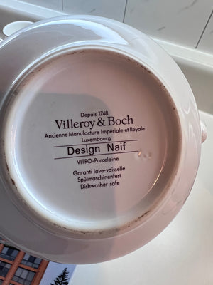 Villeroy & Boch Design Naif- Tea Pot, Creamer, 3 Mugs