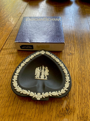Wedgwood Black Jasperware Sweet Dish Spade