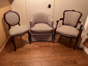 3 Different Style Chairs, Same Upholstery