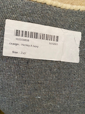 Pottery Barn 'Henley A. Ivory' Wool Rug