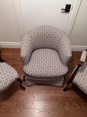 3 Different Style Chairs, Same Upholstery