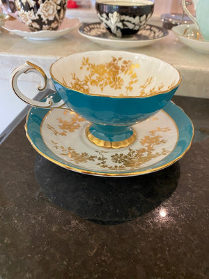 Crown Staffordshire Fine Bone China Cup & Saucer