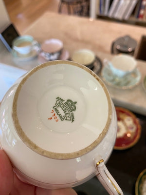 Aynsley Red Bone China Cup & Saucer