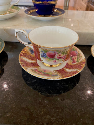 Paragon Fruits Fine Bone China Cup & Saucer