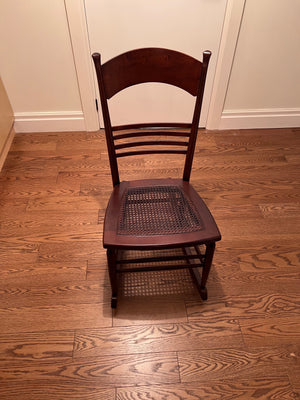 Child's Cane Seat Rocking Chair