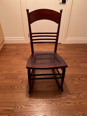 Child's Cane Seat Rocking Chair
