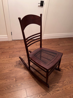 Child's Cane Seat Rocking Chair