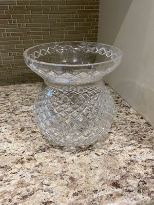 Large Waterford Crystal Bulbous Shaped Vase