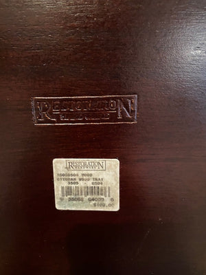 Restoration Hardware Ottoman Wood Tray