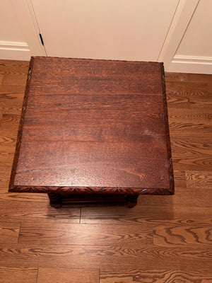 Barley Twist Oak Wood Accent Table