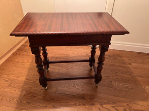 Beautiful Oak Wood Occasional/Console Table on Casters