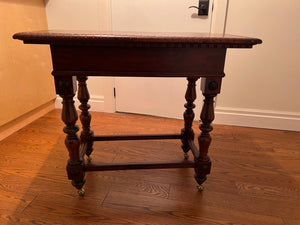 Beautiful Oak Wood Occasional/Console Table on Casters