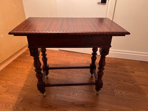 Beautiful Oak Wood Occasional/Console Table on Casters