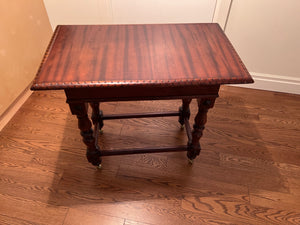 Beautiful Oak Wood Occasional/Console Table on Casters