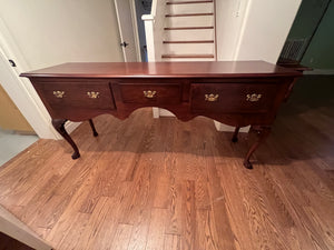 Wood Sideboard w/3 Drawers