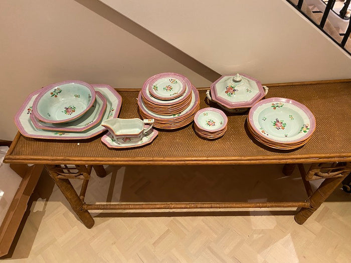 Vintage Adams England Calyx Ware Lot- Floral Pattern