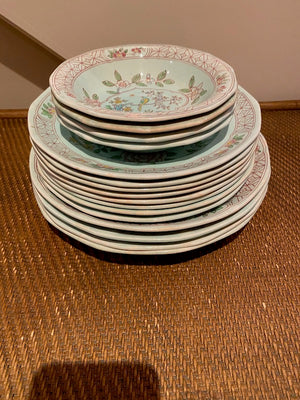 Vintage Adams England Calyx Ware Lot- Bird Pattern