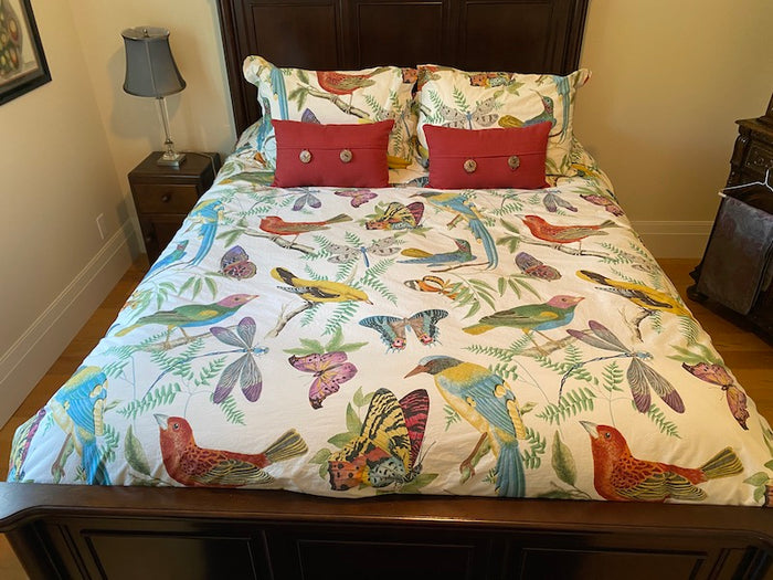 Butterfly/Birds Duvet Cover + 2 Pillow Cases