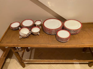 Aynsley Bone China "Durham 1646"- Red/Gold/White Lot