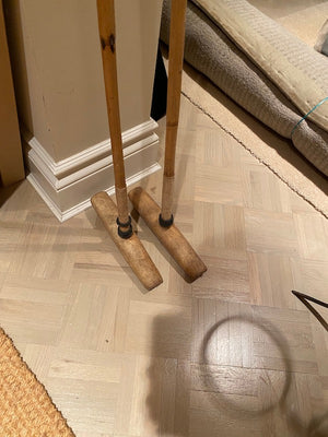 2 Vintage J. Salter & Son Aldershot Equestrian Polo Mallets