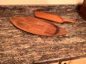 2 MCM Teak Trays/Platters, Made in Sweden