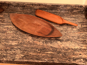 2 MCM Teak Trays/Platters, Made in Sweden