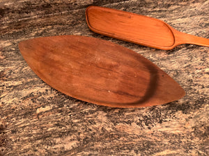 2 MCM Teak Trays/Platters, Made in Sweden