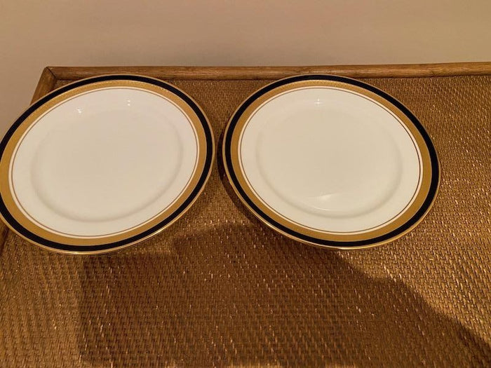 2 Aynsley "Cobalt Royale" Plates