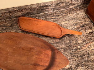 2 MCM Teak Trays/Platters, Made in Sweden
