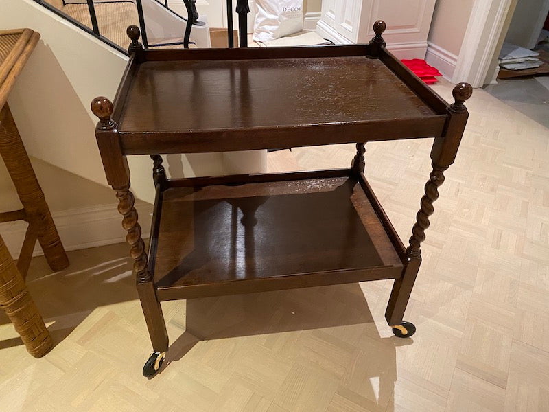 "Easiwork" Vintage Wood Tea Wagon