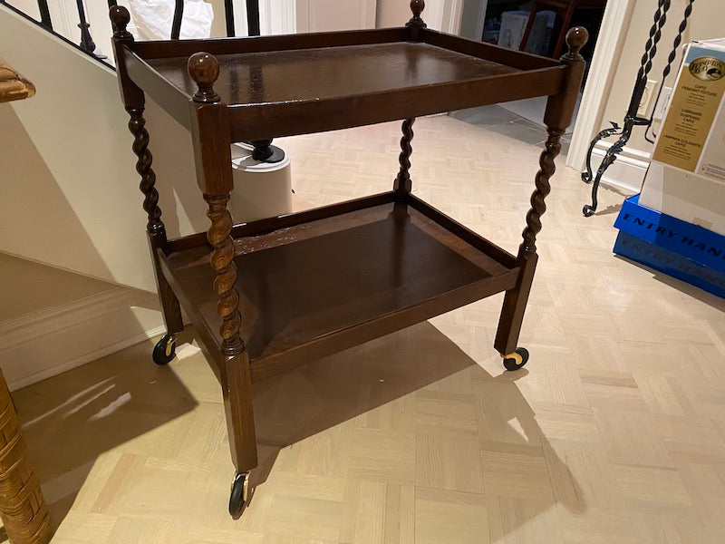 "Easiwork" Vintage Wood Tea Wagon