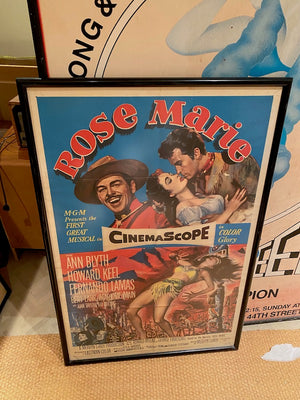 Vintage "Rose Marie" in Cinemascope in Color Glory Framed Poster