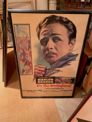 Vintage Marlon Brando On The Waterfront Framed Poster