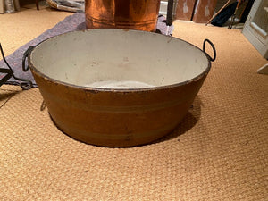 Vintage Wood Bucket, Made in France
